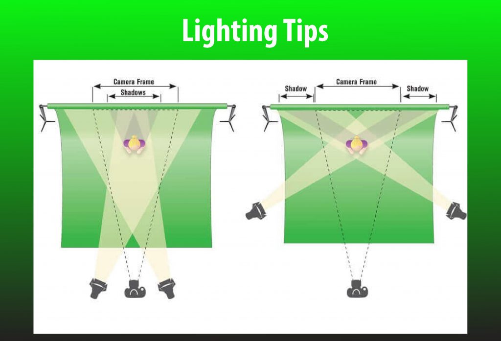 green screen lighting tips